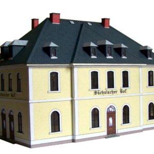 02-04-1-8-H0 - Bahnhofshotel "Sächsischer Hof" Jöhstadt - Pressnitz