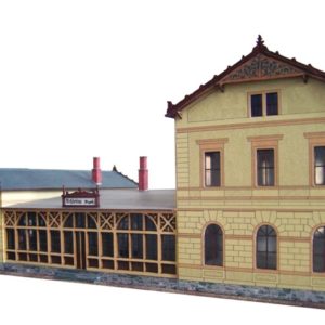02-06-1-H0 - Bahnhof Schlettau - Empfangsgebäude