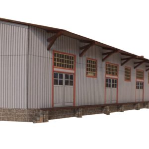 02-16-3-2-H0 - Bahnhof Rabenau - Güterschuppen