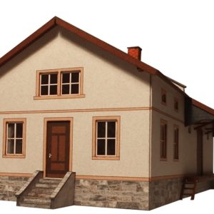03-16-2-TT - Sächsischer Einheitsbau – Güterschuppen mit Rampe