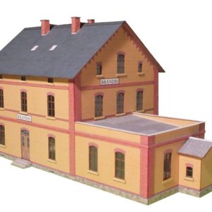 03-20-0-H0 - Bahnhof Brandis - Empfangsgebäude Typ 2