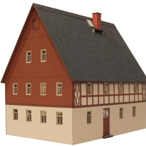 04-16-TT - Fachwerkhaus Erzgebirge mit Gaube - Schmalzgrube
