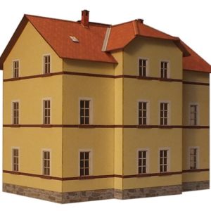 05-03-1-TT - Vorstadtwohnhaus - 2,5 Etagen – Putz gelb