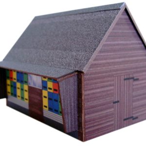 10-03-H0  - Kleines Bienenhaus mit Holzverkleidung