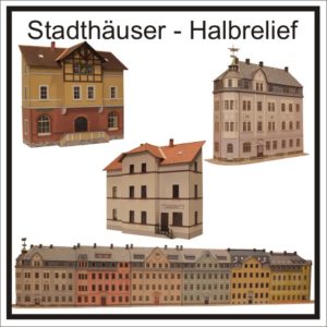 Stadthäuser - Halbrelief