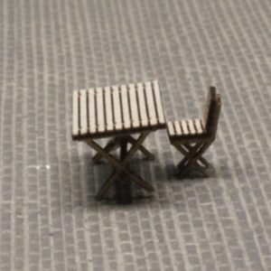 MW-01-26 - Gartentisch mit 4 Stühlen