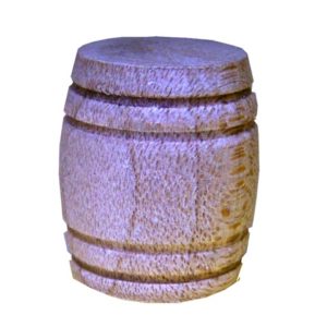 857-14  Holzfass mit braunen Ringen - mini