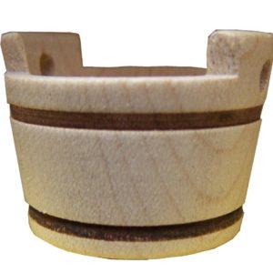 857-22  Holztrog mit Henkel - mittel