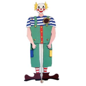 Hampelmann - Clown farbig