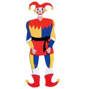 Hampelmann - Harlekin farbig