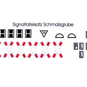 Signaltafelsatz Schmalzgrube - TT