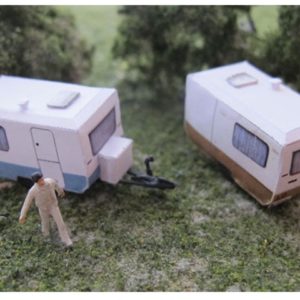 Wohnwagen - Bastei - blau - N