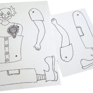 Hampelmann - Clown farblos