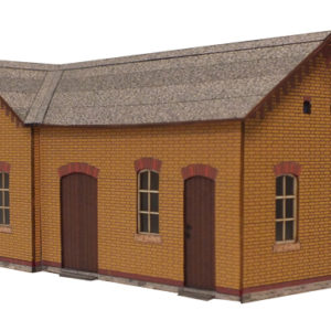 03-20-2-H0 - Bahnhof Brandis - Wirtschaftsgebäude